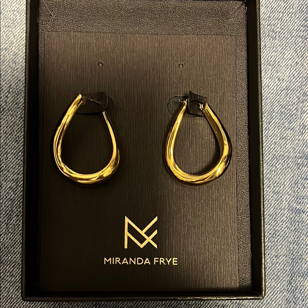 Miranda Frye Gold Hoop Earrings